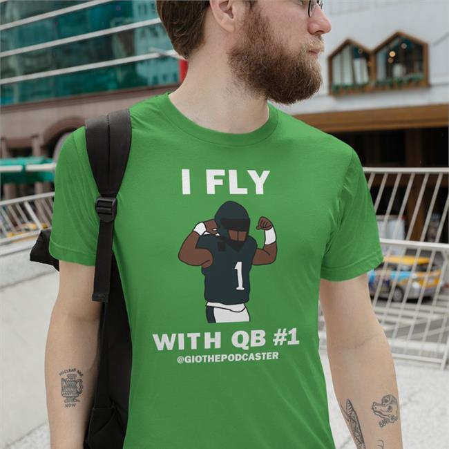 Bonfire Shop I Fly With Qb 1 Tee Shirt By Shannon Algarin The Giovanni Show Podcast The Giovanni Show Podcast I Fly With Qb 1 Shirt Bonfire Shop