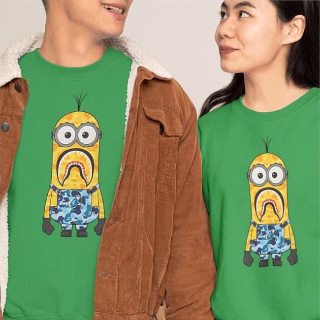 Bape X Minions Camo Minion Shirt