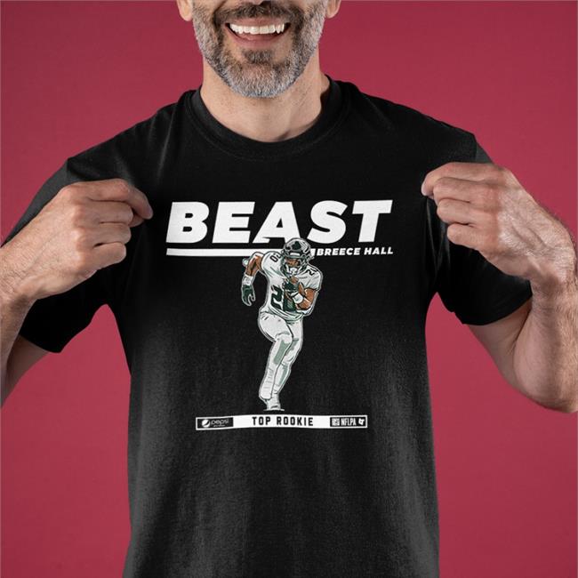 New York Jets Beast Breece Hall Tee Breakingt Merch