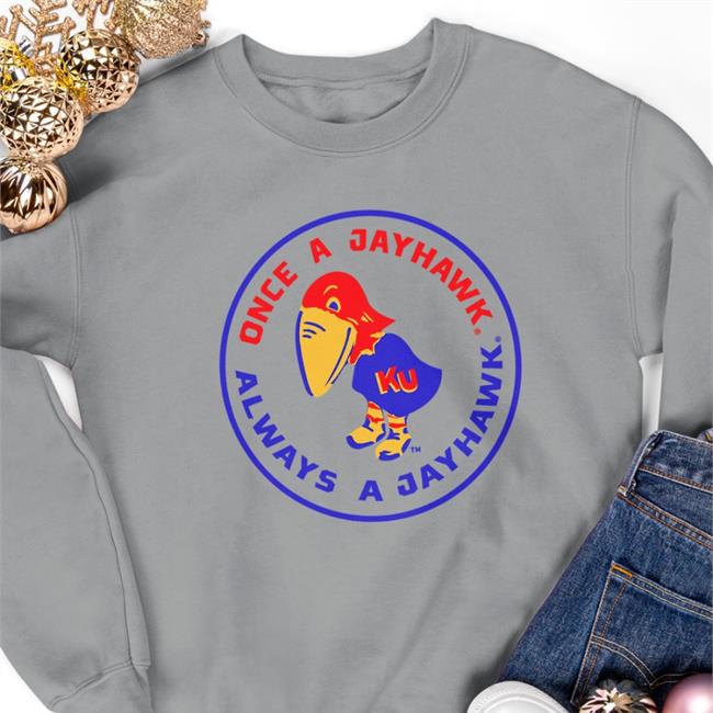 Charliehustle Merch Once A Jayhawk Always A Jayhawk Light Blue Tees Offical Kansas Jayhawk Fans
