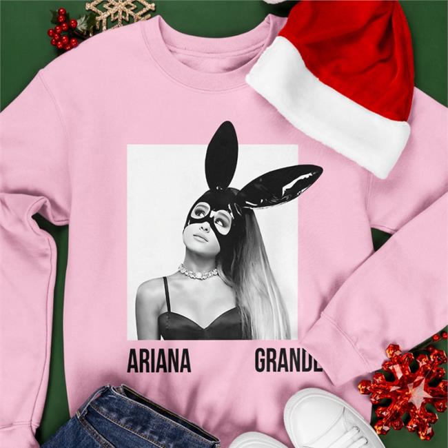 Ariana Grande Merch Dangerous Woman Pink Crewneck Sweatshirt Arianagrande
