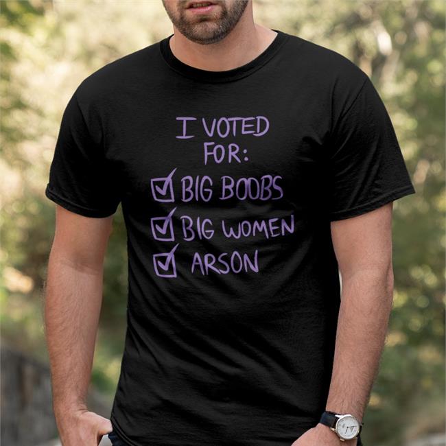 Nerdy Reindeer I Voted For Big Boors Big Women Arson Hoodie