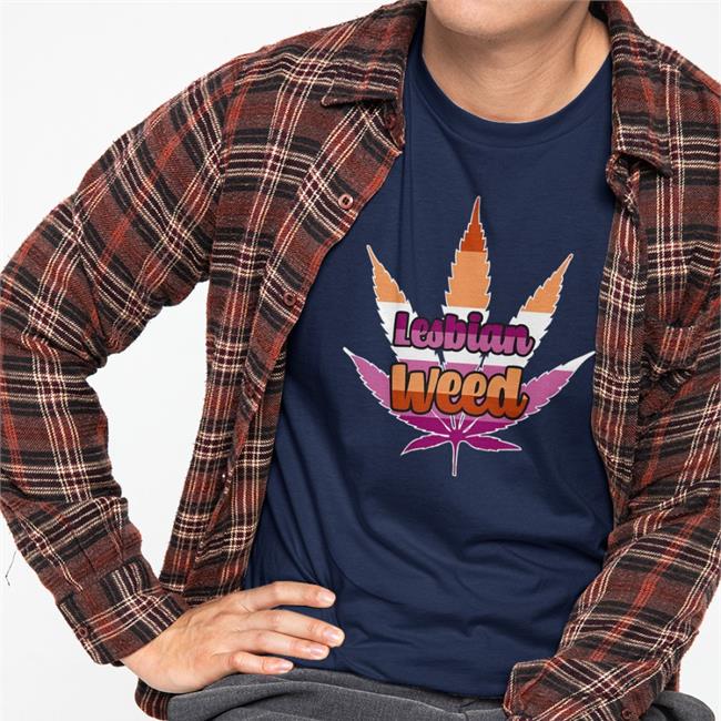 Shirt Bimbo Shop Lesbian Weed Fitted Hoodie