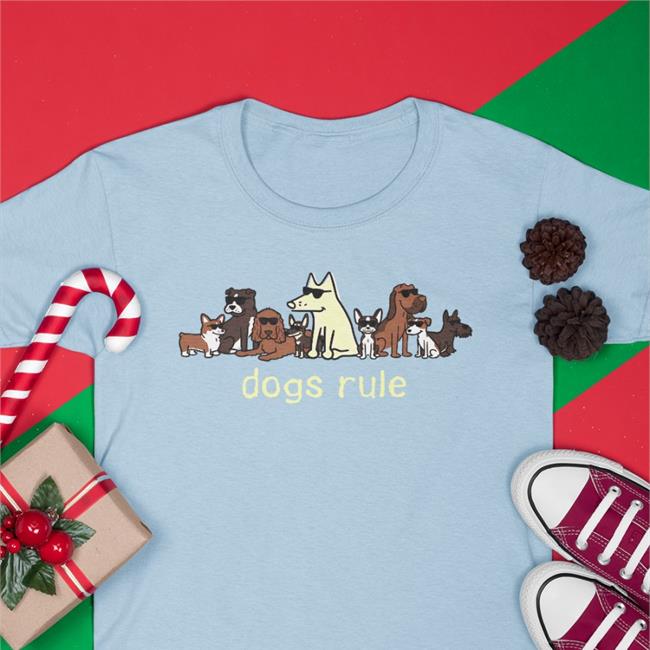Dogs Rule Hoodies Light Blue Dark 53 Shades Of Fruit Kace Fruitkace