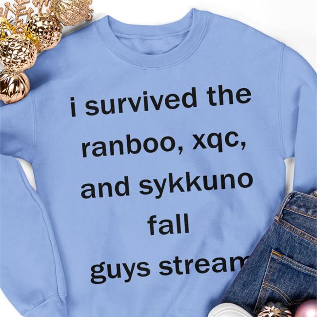 Riddleranboo I Survived The Ranboo Xqc And Sykkuno Fall Guys Stream Shirt Shiloh