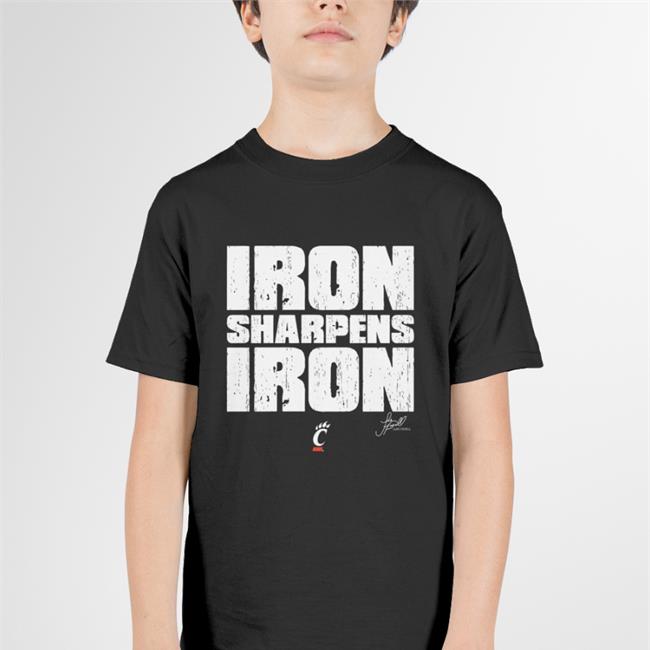 Joe Danneman Luke Fickell Iron Sharpens Iron Shirt Cincinnati Bearcats