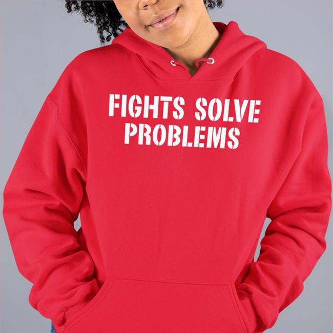 Fights Solve Problems T Shirt Black