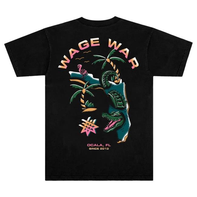 Wage War Swimming Gator Shirts (Black)