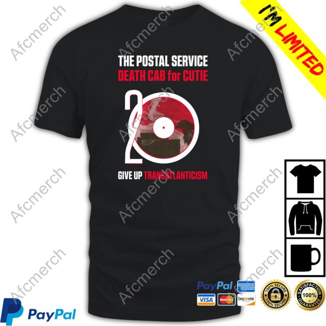 20Th The Postal Service Death Cab For Cutie Give Up Transatlanticism Shirt