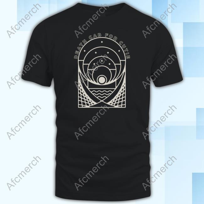 Official Death Cab For Cutie Merch Post Modern Charcoal Pigment Dyed Shirt