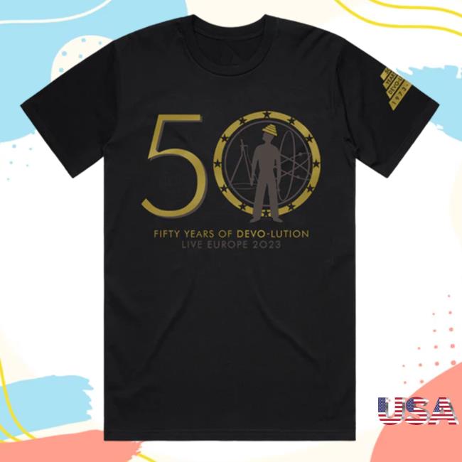 Devo Merch Live Europe 2023 Black Tour Shirts