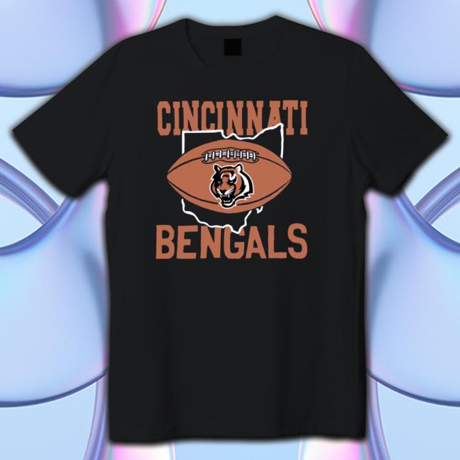 Official Cincinnati Ohio Bengals Logo Homage Tee Shirts