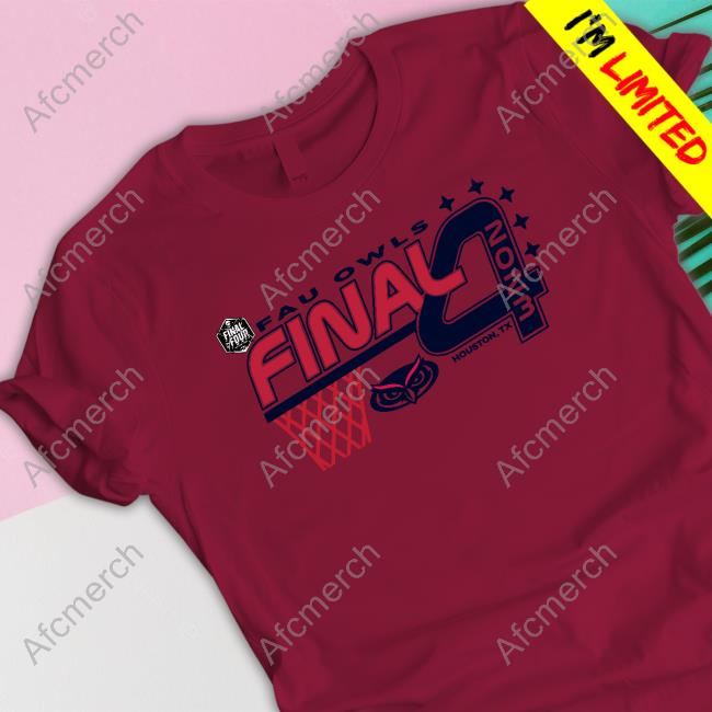 Official FAU Owls 2023 Final Four Oversized Long Sleeve T Shirt