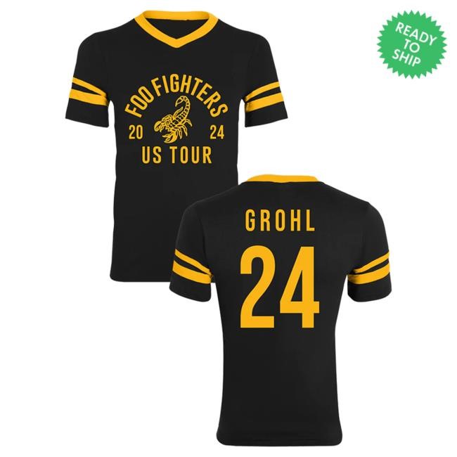 Official Foo Fighters Merch 2024 Tour Foo Fighters 2024 Us Tour - Grohl Top Shirt Official Foo Fighters Merch 2024 Tour Foo Fighters 2024 Us Tour - Grohl Popover Shirt