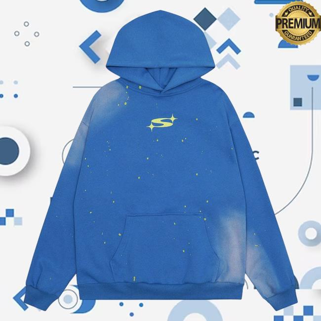 Official Aelfric Eden Merch Store Aelfric Eden Splash Ink Washed Hood Blue AelfricEden Shop
