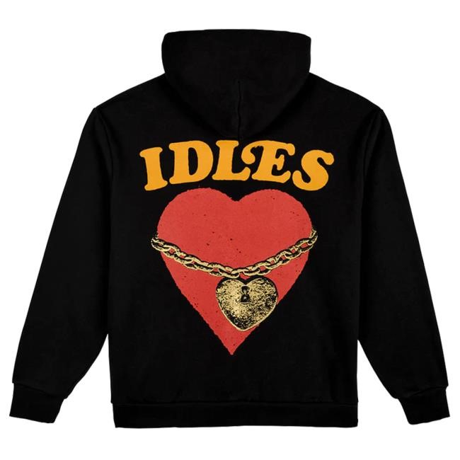 Official Idles Merch Store Shop Idles Band Locked Heart Hooded Sweatshirt