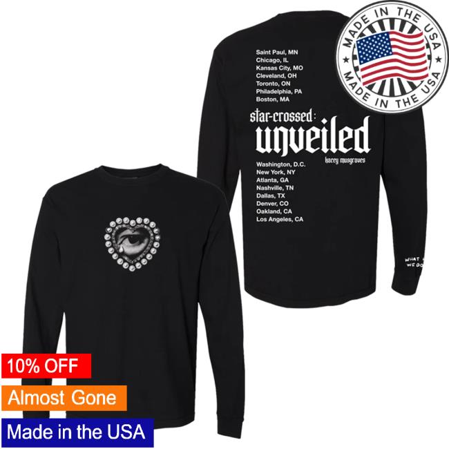 Official Kacey Musgraves Merch Store KaceyMusgraves Star-Crossed: Unveiled Black Tour New Shirt Kacey Musgraves Apparel Clothing Shop