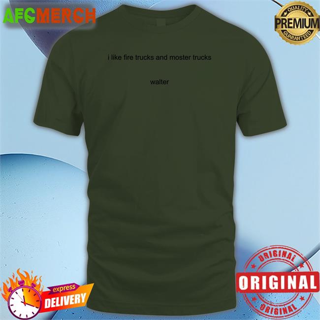 I Like Fire Trucks And Moster Trucks Walter Sweatshirt Sport Grey
