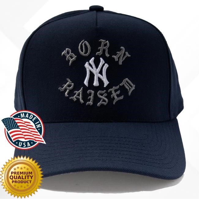 Official Born X Raised + Yankees Rocker Snapback: Navy Cap