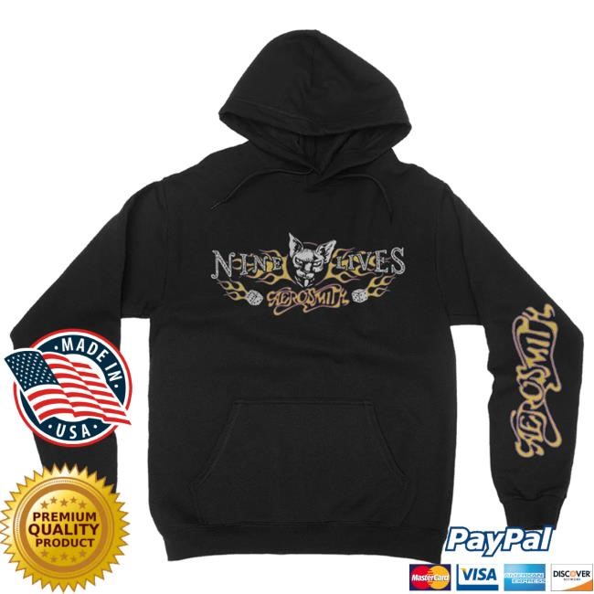 Aerosmith Official Store Nine Lives LS Hoodie Aerosmith