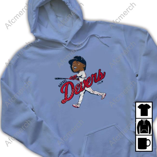 Breakingt Rafael Devers Caricature Tee Shirt Breakingt Rafael Devers Caricature Crewneck Sweatshirt
