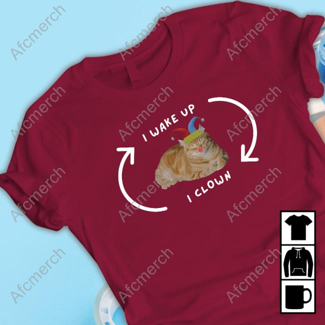 Weirdlilguys Merch Store I Wake Up I Clown Mens Sweatshirt