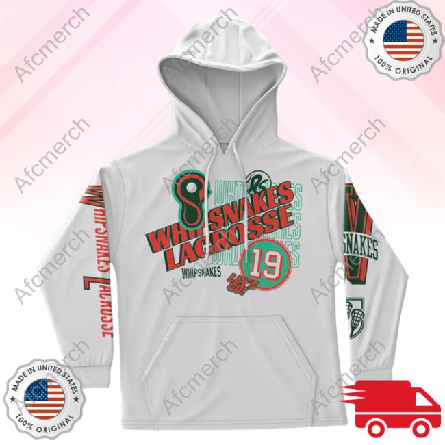 Official Premier Lacrosse League Shop Whipsnakes All Over Print Pullover Sweatshirt