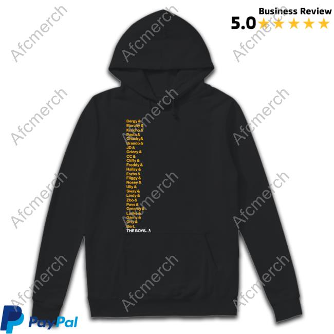 Bruins 2023 The Boys Bergy & Marchy & Krecho & Pasta & Chucky Shirt