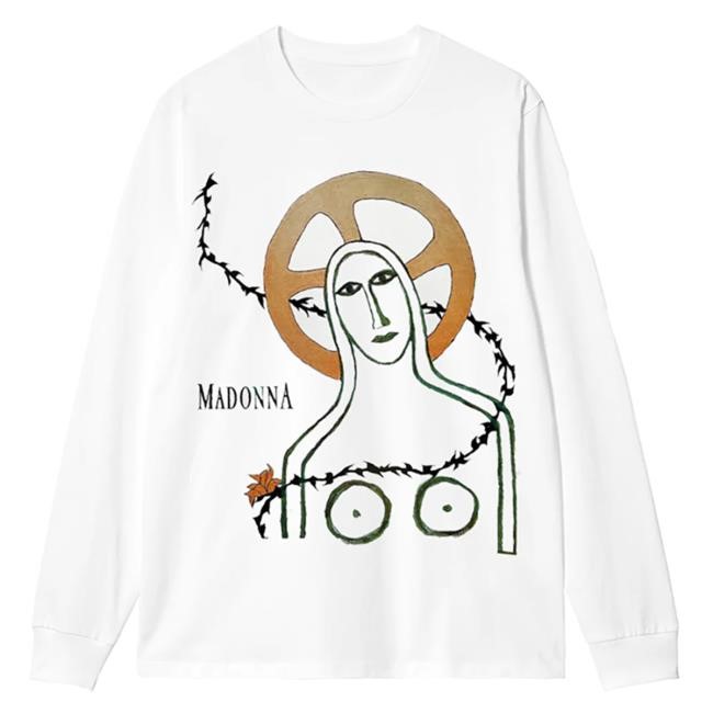 Official Madonna Merch Store Shop Madonna Like A Prayer Oversized Long Sleeve Tee Shirt