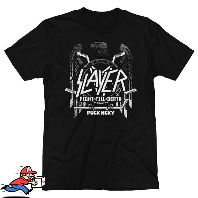 Slayer 'Fight To The Death' Hockey T Shirt – PUCK HCKY