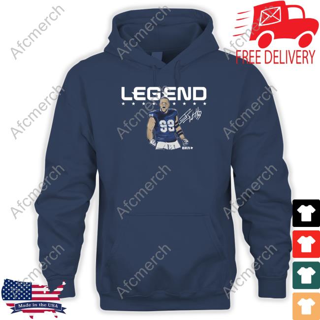 Breakingt J.J. Watt Legend Shirt Breakingt Merch J.J. Watt Legend Zip Up Hooded