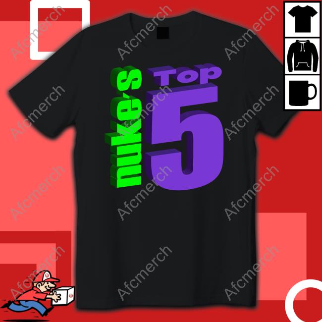 Official Nuke's Top 5 Logo T Shirt