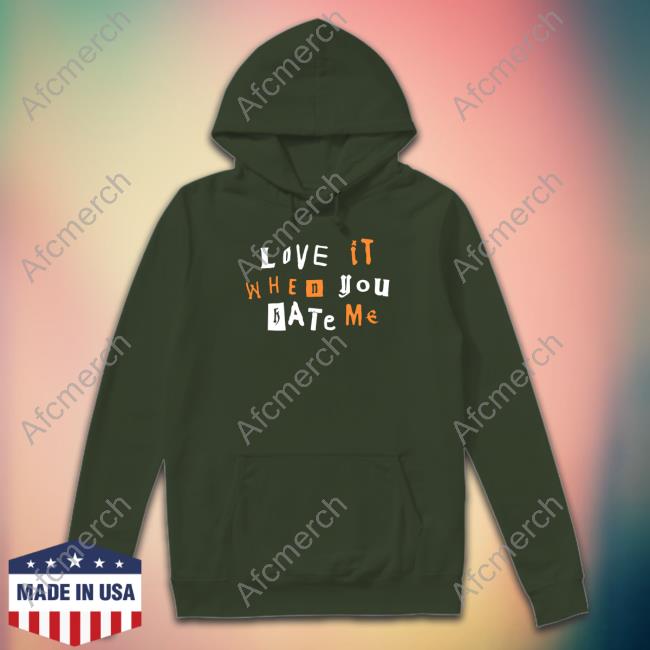 Official Avril Lavigne Merch Love It When You Hate Me Tee Shirt