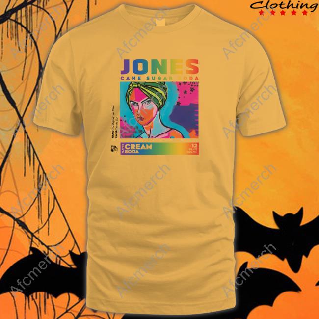 Official Jones Soda Merch Jones Pride Tee Ft. Christoper Lafleur Jones Pride Tee Ft. Christoper Lafleur