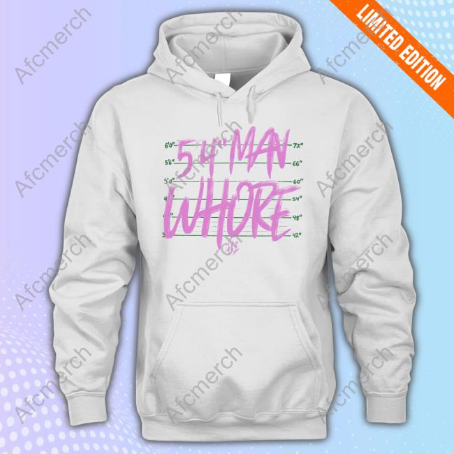 5'4" Man Whore Hoody Tx2 Merch 5'4" Sweaters