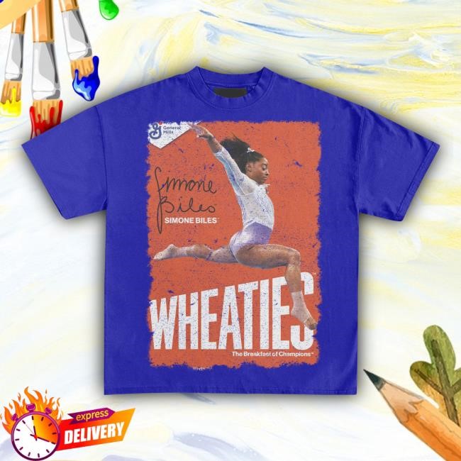 Official Heavyweight Legends Wheaties Simone Biles Vintage T Shirt