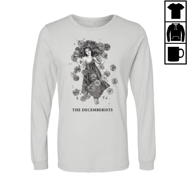 The Decemberists Official Merch Rusalka Long Sleeve Shirt The Decemberists Clothing Shop The Decemberists Apparel Collection
