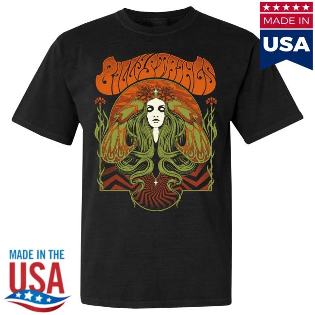 Official Billy Strings Merch Store Shop Billy Strings Moth Woman Tee with Dates (Simon Berndt)