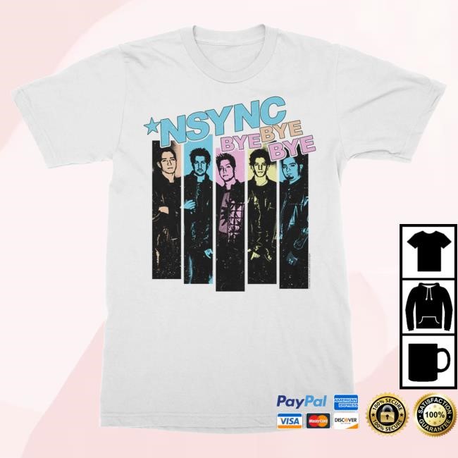 Official Nsync Merch Store Neon Bye Bye Bye Attractive Shirt (White)