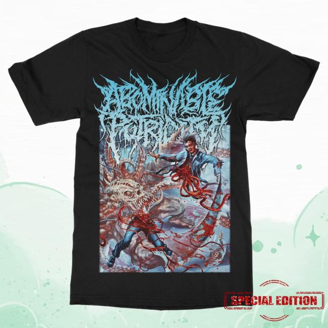 Official Indie Merch Store Shop Abominable Putridity "Fatal Unexpected Disintegration" Attractive Shirt Indiemerchstore