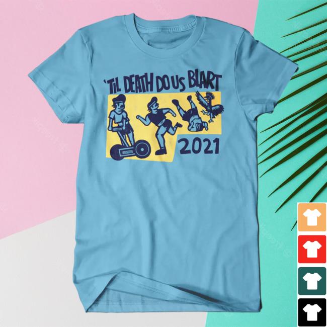 Official Mcelroy Merch Death Blart Shirt Turquoise McelroyMerch