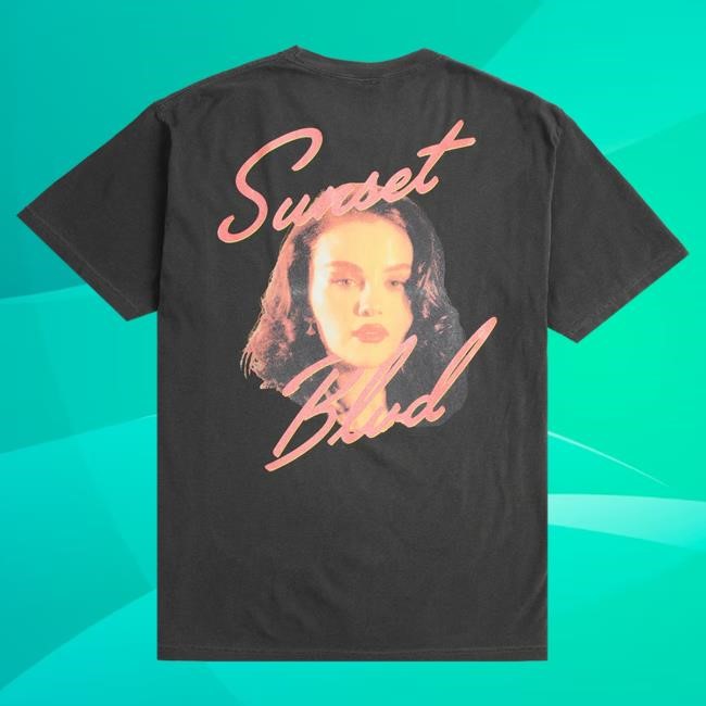 Official Selena Gomez Merch Store Selena Gomez Sunset Blvd. Tees SelenaGomez