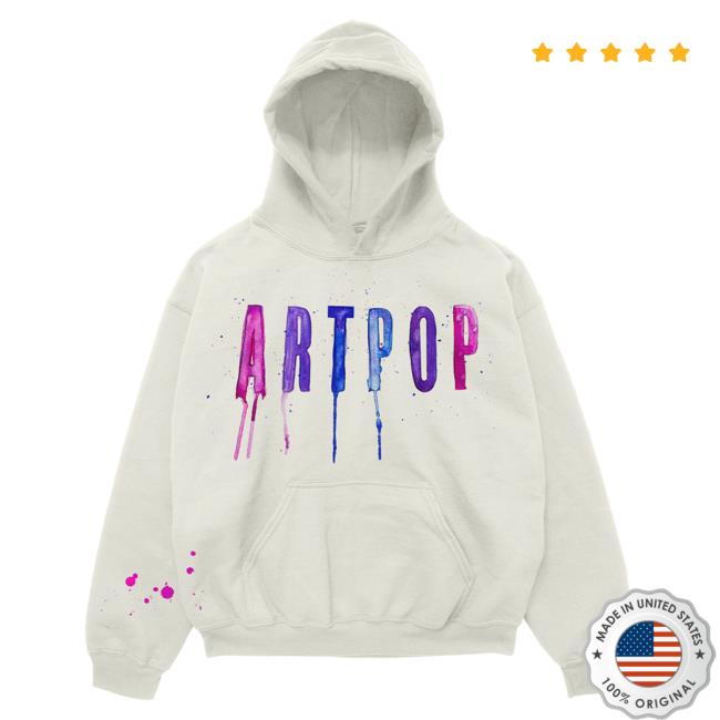 Official Lady Gaga Shop Merch Artpop Drip Pullover Hoodie