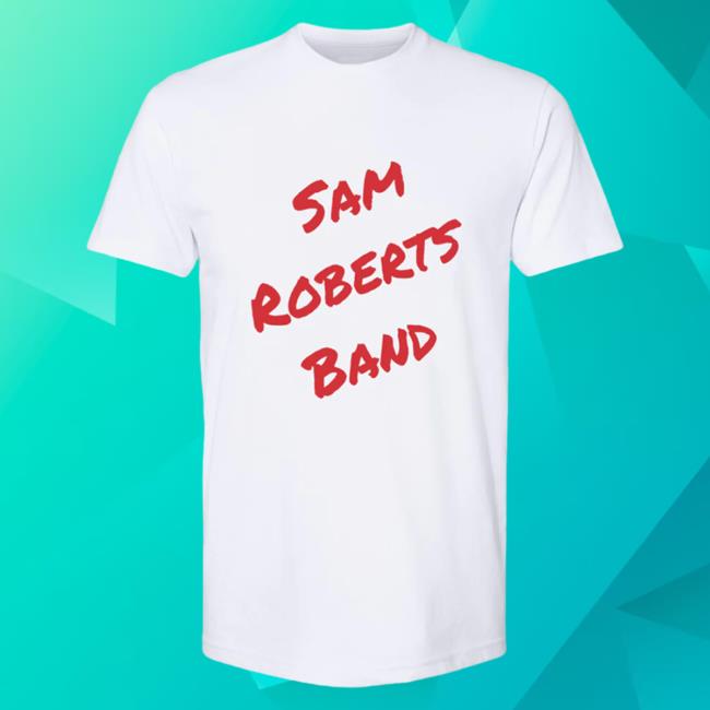 Sam Roberts Band Merch Sam Roberts Band Paint Tee Shirt