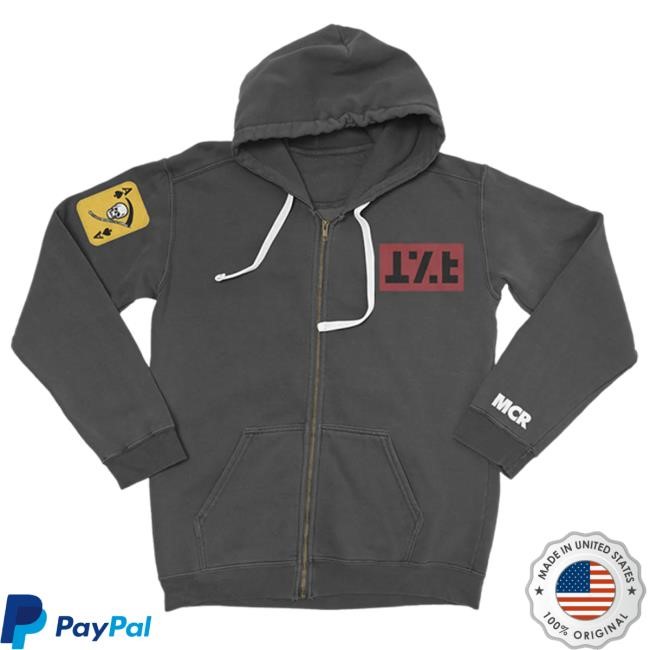 Official My Chemical Romance Merch Shop Jet Star Zip Up Hoodie