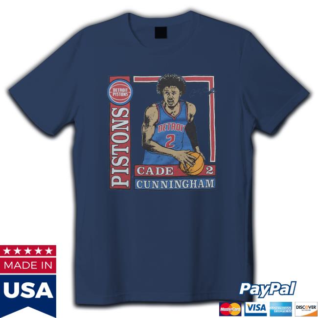 Cade Cunningham Detroit Pistons Homage Rookie Player Pack Tri-Blend T-Shirt