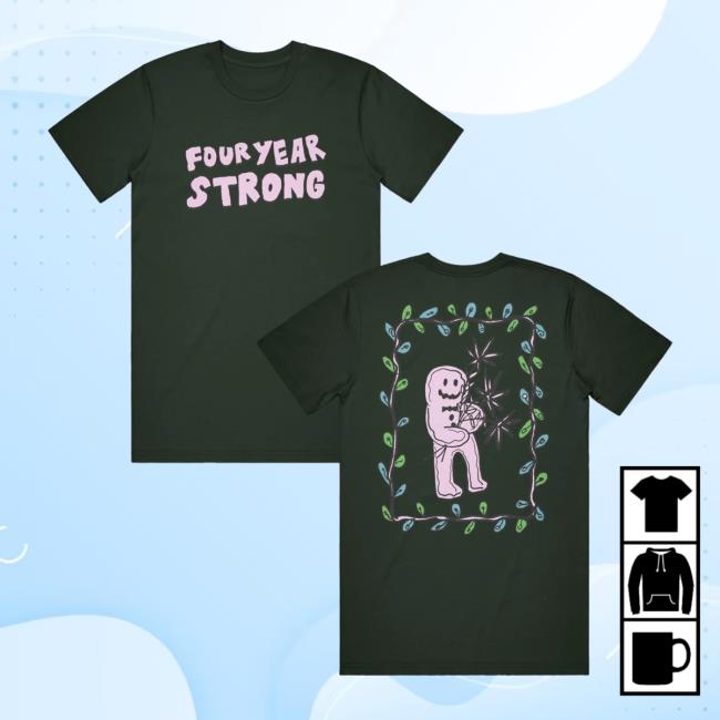 Four Year Strong Gingerbread Man Forest Green T-Shirt
