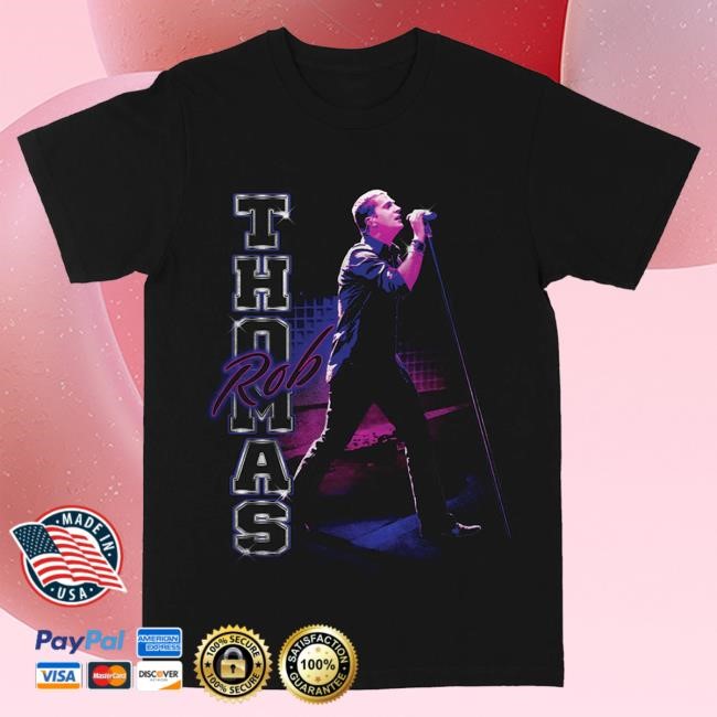 Official The Merch Collective Rob Thomas Stage Glow Photo Top Shirt