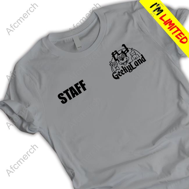 Official Really Rich Shop Geek Staff Grey T Shirt