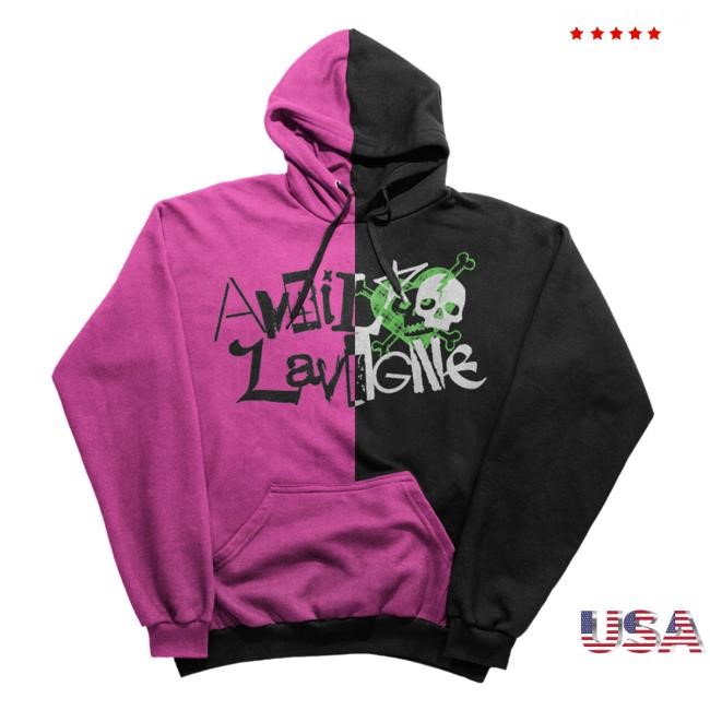 Avril Lavigne Official Merch Store | Greatest Hits Tour Split Sweartshirt Hoodie - Avril Lavigne Clothing Shop Avrillavigne